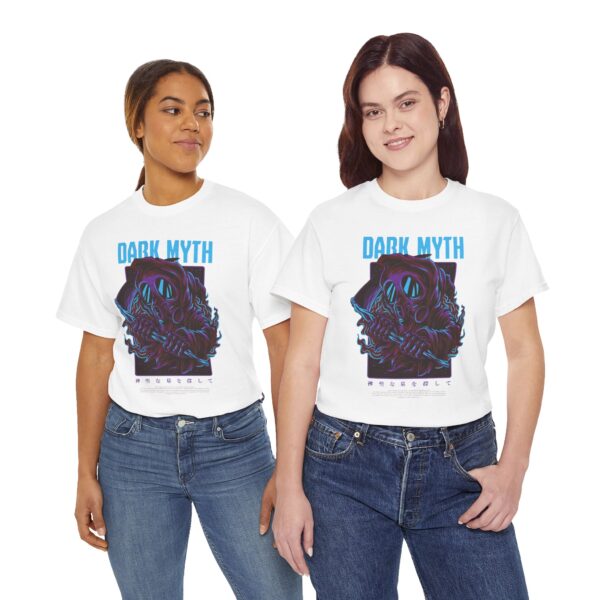 Dark Myth Unisex Heavy Cotton Tee - Graphic Tee, Cool T-Shirt, Casual Wear, Gift for Him/Her, Unique Art Design - Image 8