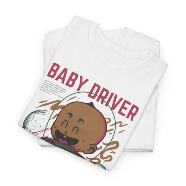 Vintage Baby Driver Tee, Unisex Cotton Shirt, Cool Retro T-Shirt, Gamer Gift, Movie Merch, Fun Kids Apparel - Image 11