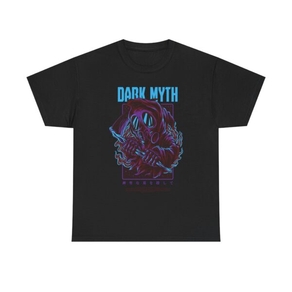 Dark Myth Unisex Heavy Cotton Tee - Graphic Tee, Cool T-Shirt, Casual Wear, Gift for Him/Her, Unique Art Design - Image 10