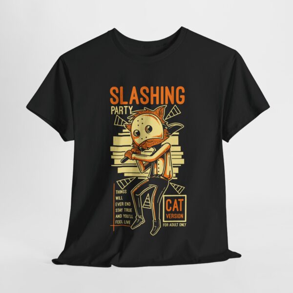 Cool Graphic Tee - Slashing Cat Design, Unisex Cotton Shirt, Casual Wear, Unique Gift, Cat Lover Apparel - Image 8