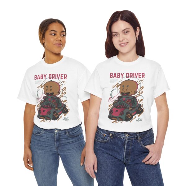 Vintage Baby Driver Tee, Unisex Cotton Shirt, Cool Retro T-Shirt, Gamer Gift, Movie Merch, Fun Kids Apparel - Image 7
