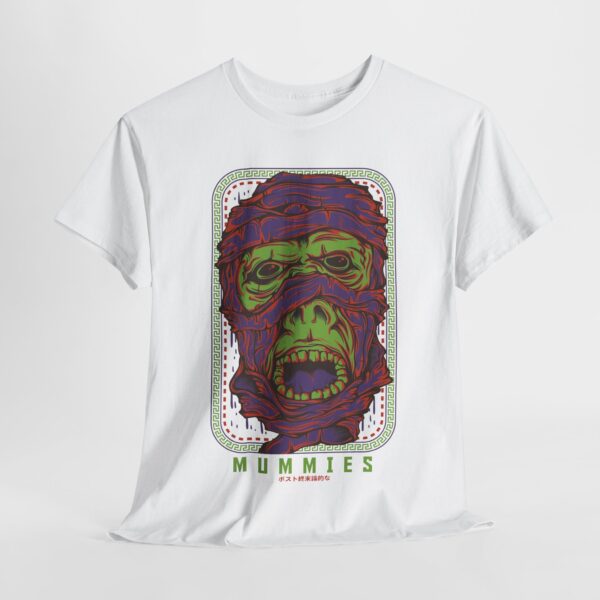 Mummy Gorilla Tee - Unisex Heavy Cotton, Halloween Costume, Graphic T-Shirt, Gift for Horror Fans, Vintage Style - Image 6