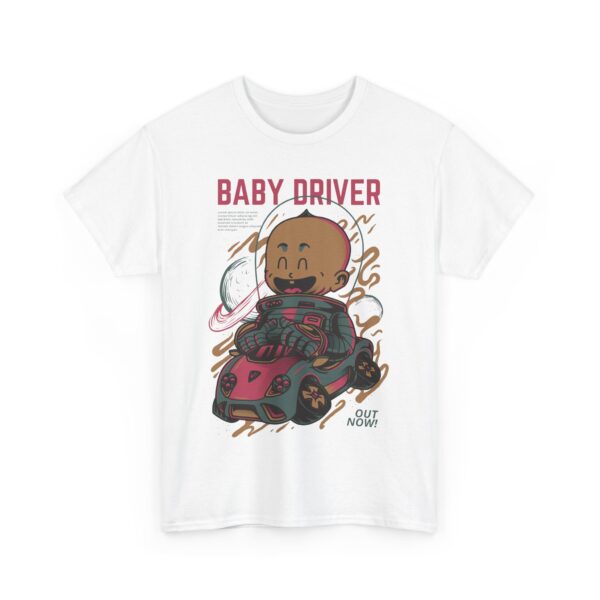 Vintage Baby Driver Tee, Unisex Cotton Shirt, Cool Retro T-Shirt, Gamer Gift, Movie Merch, Fun Kids Apparel - Image 4
