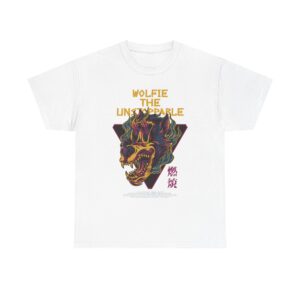 Wolfie the Unstoppable Unisex Cotton Tee – Graphic Tee for Casual Style, Gifts for Friends, Unisex Apparel, Streetwear