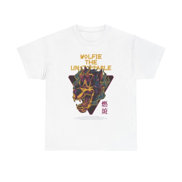 Wolfie the Unstoppable Unisex Cotton Tee - Graphic Tee for Casual Style, Gifts for Friends, Unisex Apparel, Streetwear - Image 2