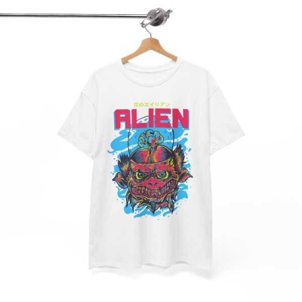 Alien Graphic Unisex Heavy Cotton Tee, Comfortable Casual Wear, Everyday Fashion, Perfect Gift for Space Lovers, Trendy Tee, Unique [...] - Image 9