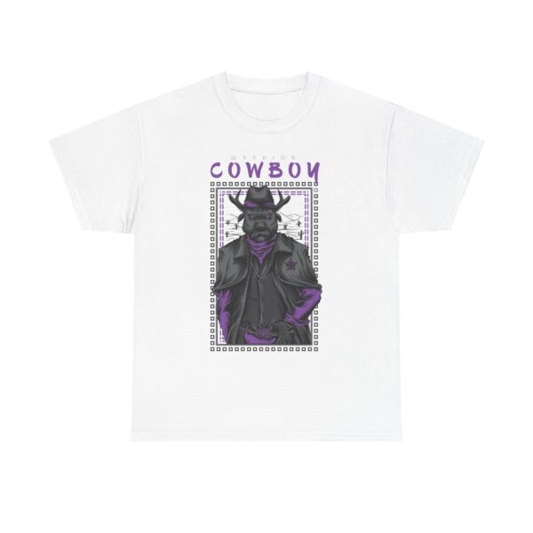 Vintage Cowboy Graphic Tee, Unisex Heavy Cotton Shirt, Western Style Apparel, Unique Gift for Cowboy Lovers, Casual Wear, Festival Outfit - Image 3