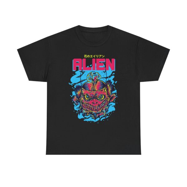 Alien Graphic Unisex Heavy Cotton Tee, Comfortable Casual Wear, Everyday Fashion, Perfect Gift for Space Lovers, Trendy Tee, Unique [...] - Image 12