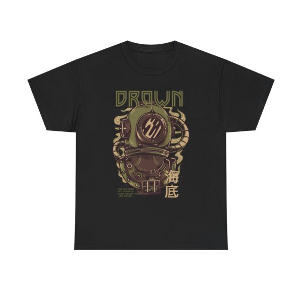 Steampunk Inspired Drown Tee, Vintage Graphic Shirt, Unisex Cotton Top, Eco-Friendly Fashion, Perfect for Gift Giving - Image 17