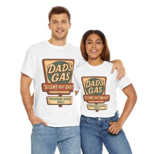 Silent But Dadly T-Shirt , Funny Father’s Day Gift , Fart Joke Vintage Tee for Dad