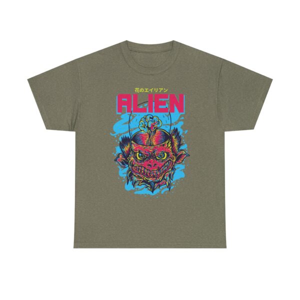 Alien Graphic Unisex Heavy Cotton Tee, Comfortable Casual Wear, Everyday Fashion, Perfect Gift for Space Lovers, Trendy Tee, Unique [...] - Image 24