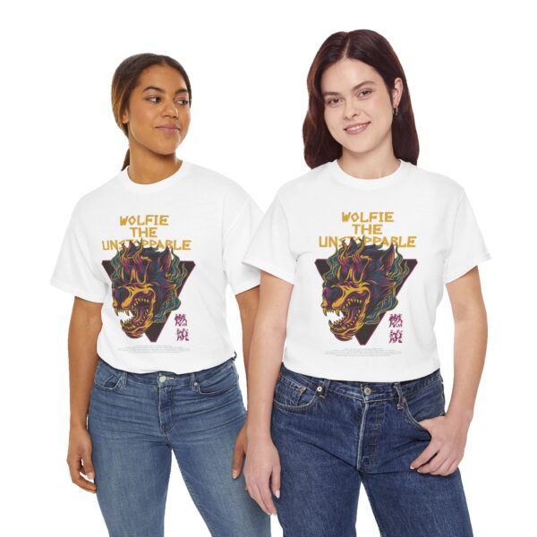 Wolfie the Unstoppable Unisex Cotton Tee - Graphic Tee for Casual Style, Gifts for Friends, Unisex Apparel, Streetwear - Image 9