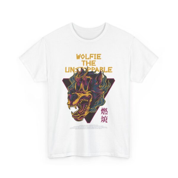 Wolfie the Unstoppable Unisex Cotton Tee - Graphic Tee for Casual Style, Gifts for Friends, Unisex Apparel, Streetwear - Image 4