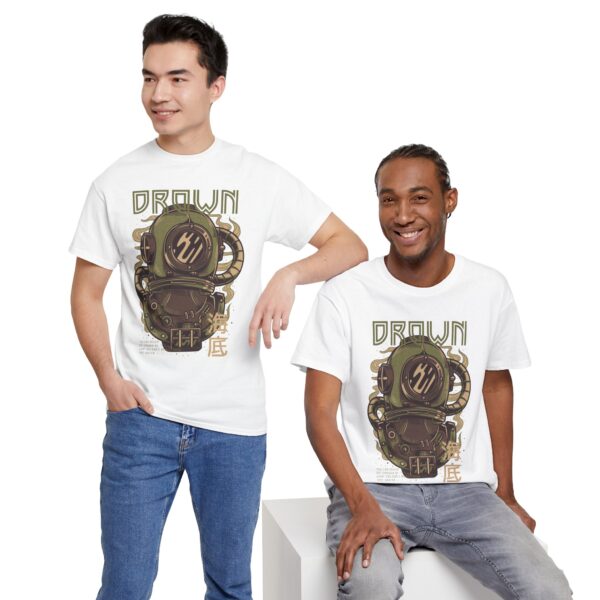 Steampunk Inspired Drown Tee, Vintage Graphic Shirt, Unisex Cotton Top, Eco-Friendly Fashion, Perfect for Gift Giving - Image 6
