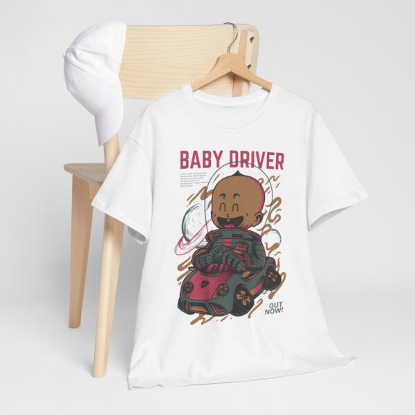 Vintage Baby Driver Tee, Unisex Cotton Shirt, Cool Retro T-Shirt, Gamer Gift, Movie Merch, Fun Kids Apparel - Image 10