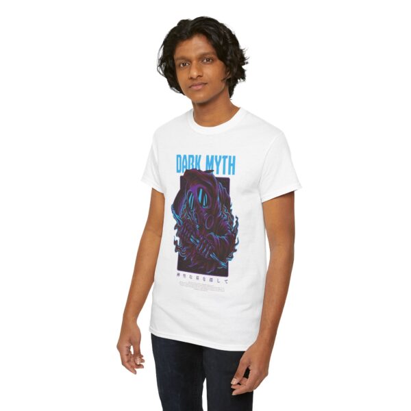 Dark Myth Unisex Heavy Cotton Tee - Graphic Tee, Cool T-Shirt, Casual Wear, Gift for Him/Her, Unique Art Design - Image 6