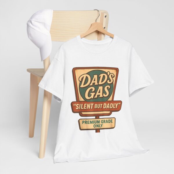 Silent But Dadly T-Shirt , Funny Father's Day Gift , Fart Joke Vintage Tee for Dad - Image 12