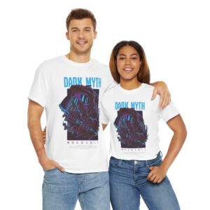 Dark Myth Unisex Heavy Cotton Tee – Graphic Tee, Cool T-Shirt, Casual Wear, Gift for Him/Her, Unique Art Design