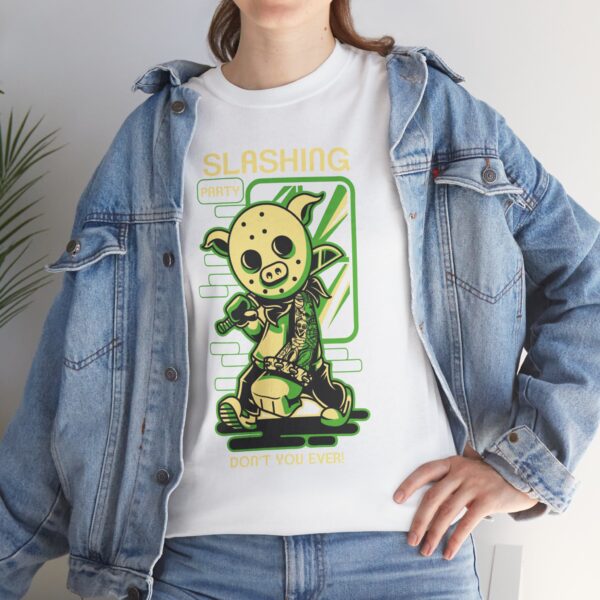Cute Slashing Monster Tee, Unisex Cotton T-Shirt, Gamer Shirt, Cartoon Graphic Tee, Fun Casual Tee, Unique Gift for Anime Fans - Image 10