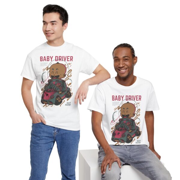 Vintage Baby Driver Tee, Unisex Cotton Shirt, Cool Retro T-Shirt, Gamer Gift, Movie Merch, Fun Kids Apparel - Image 8