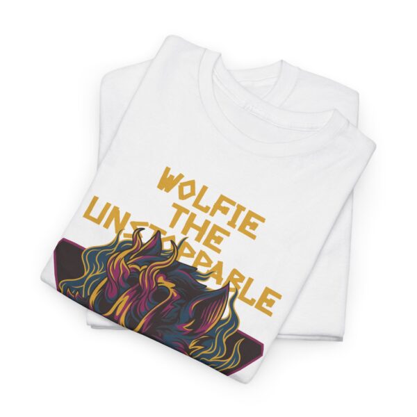 Wolfie the Unstoppable Unisex Cotton Tee - Graphic Tee for Casual Style, Gifts for Friends, Unisex Apparel, Streetwear - Image 12