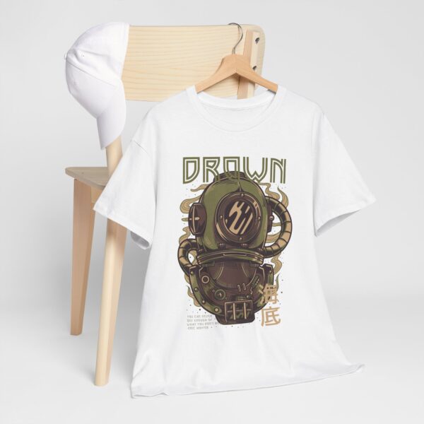 Steampunk Inspired Drown Tee, Vintage Graphic Shirt, Unisex Cotton Top, Eco-Friendly Fashion, Perfect for Gift Giving - Image 10