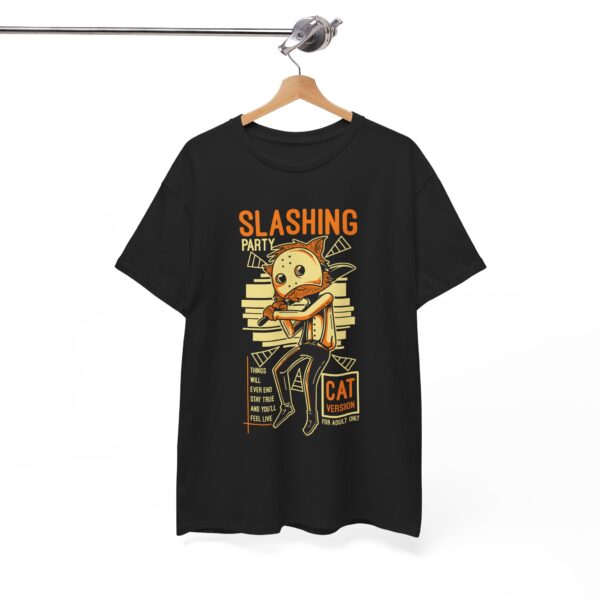 Cool Graphic Tee - Slashing Cat Design, Unisex Cotton Shirt, Casual Wear, Unique Gift, Cat Lover Apparel - Image 7