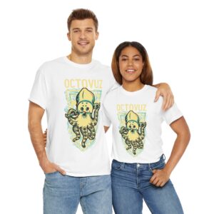 Quirky Octopus Graphic Tee, Fun Shirt for Ocean Lovers, Casual Wear, Gift for Marine Enthusiasts, Summer Style