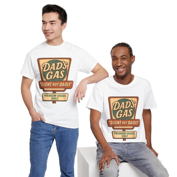 Silent But Dadly T-Shirt , Funny Father's Day Gift , Fart Joke Vintage Tee for Dad - Image 6