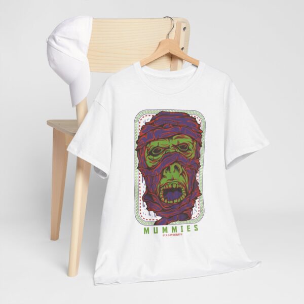 Mummy Gorilla Tee - Unisex Heavy Cotton, Halloween Costume, Graphic T-Shirt, Gift for Horror Fans, Vintage Style - Image 5