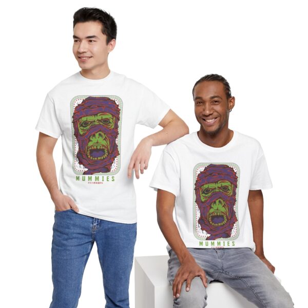 Mummy Gorilla Tee - Unisex Heavy Cotton, Halloween Costume, Graphic T-Shirt, Gift for Horror Fans, Vintage Style - Image 9
