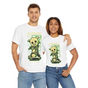 Cute Slashing Monster Tee, Unisex Cotton T-Shirt, Gamer Shirt, Cartoon Graphic Tee, Fun Casual Tee, Unique Gift for Anime Fans