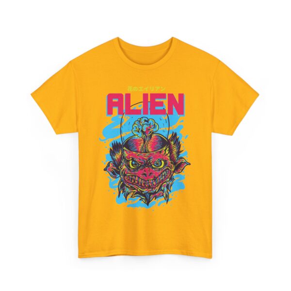 Alien Graphic Unisex Heavy Cotton Tee, Comfortable Casual Wear, Everyday Fashion, Perfect Gift for Space Lovers, Trendy Tee, Unique [...] - Image 18
