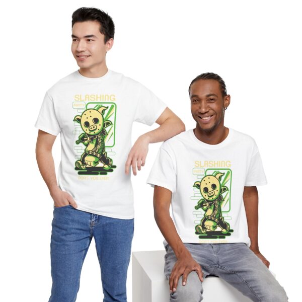 Cute Slashing Monster Tee, Unisex Cotton T-Shirt, Gamer Shirt, Cartoon Graphic Tee, Fun Casual Tee, Unique Gift for Anime Fans - Image 8
