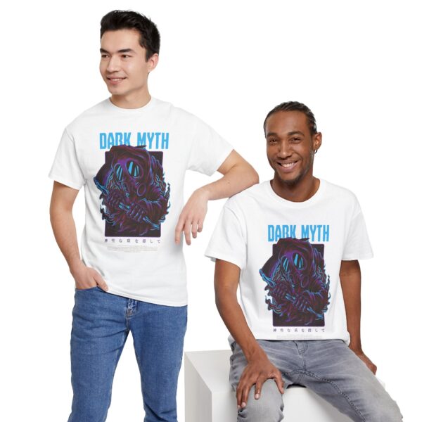 Dark Myth Unisex Heavy Cotton Tee - Graphic Tee, Cool T-Shirt, Casual Wear, Gift for Him/Her, Unique Art Design - Image 9