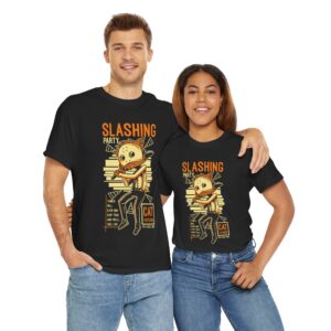 Cool Graphic Tee – Slashing Cat Design, Unisex Cotton Shirt, Casual Wear, Unique Gift, Cat Lover Apparel