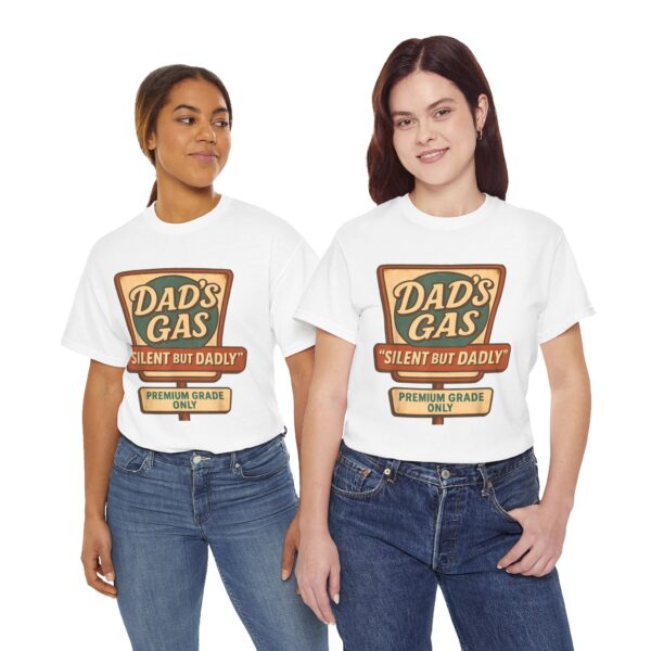 Silent But Dadly T-Shirt , Funny Father's Day Gift , Fart Joke Vintage Tee for Dad - Image 7