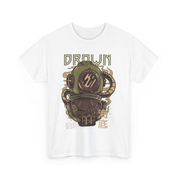 Steampunk Inspired Drown Tee, Vintage Graphic Shirt, Unisex Cotton Top, Eco-Friendly Fashion, Perfect for Gift Giving - Image 4