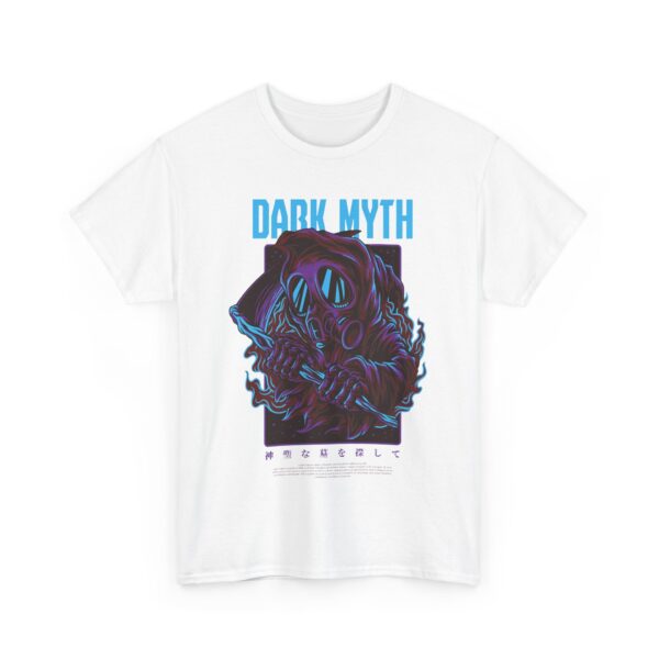 Dark Myth Unisex Heavy Cotton Tee - Graphic Tee, Cool T-Shirt, Casual Wear, Gift for Him/Her, Unique Art Design - Image 4